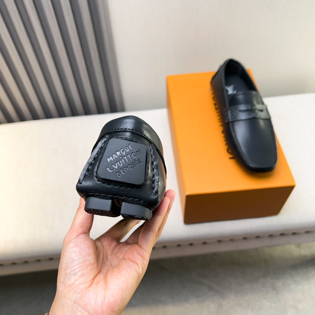 Louis Vuitton Pebbled Leather Driving Shoes