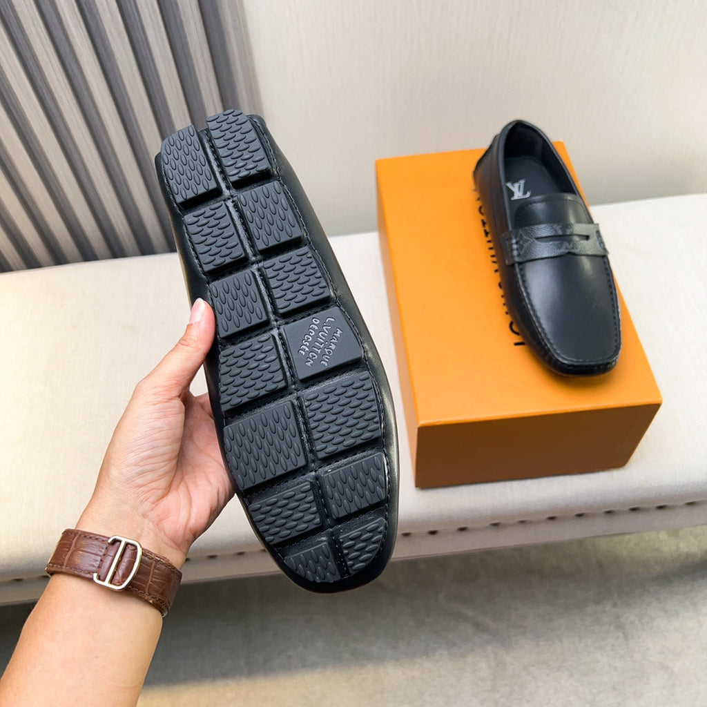 Louis Vuitton Pebbled Leather Driving Shoes