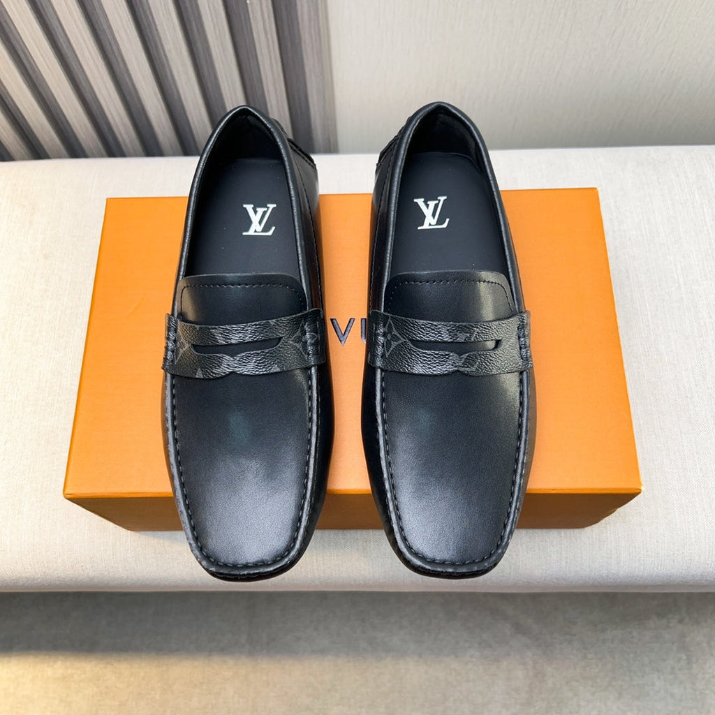 Louis Vuitton Pebbled Leather Driving Shoes