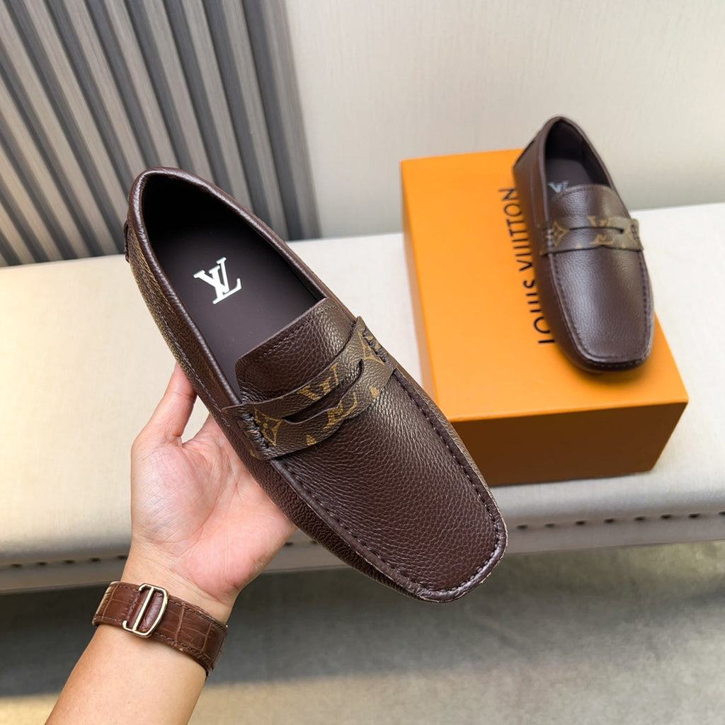 Louis Vuitton Pebbled Leather Driving Shoes