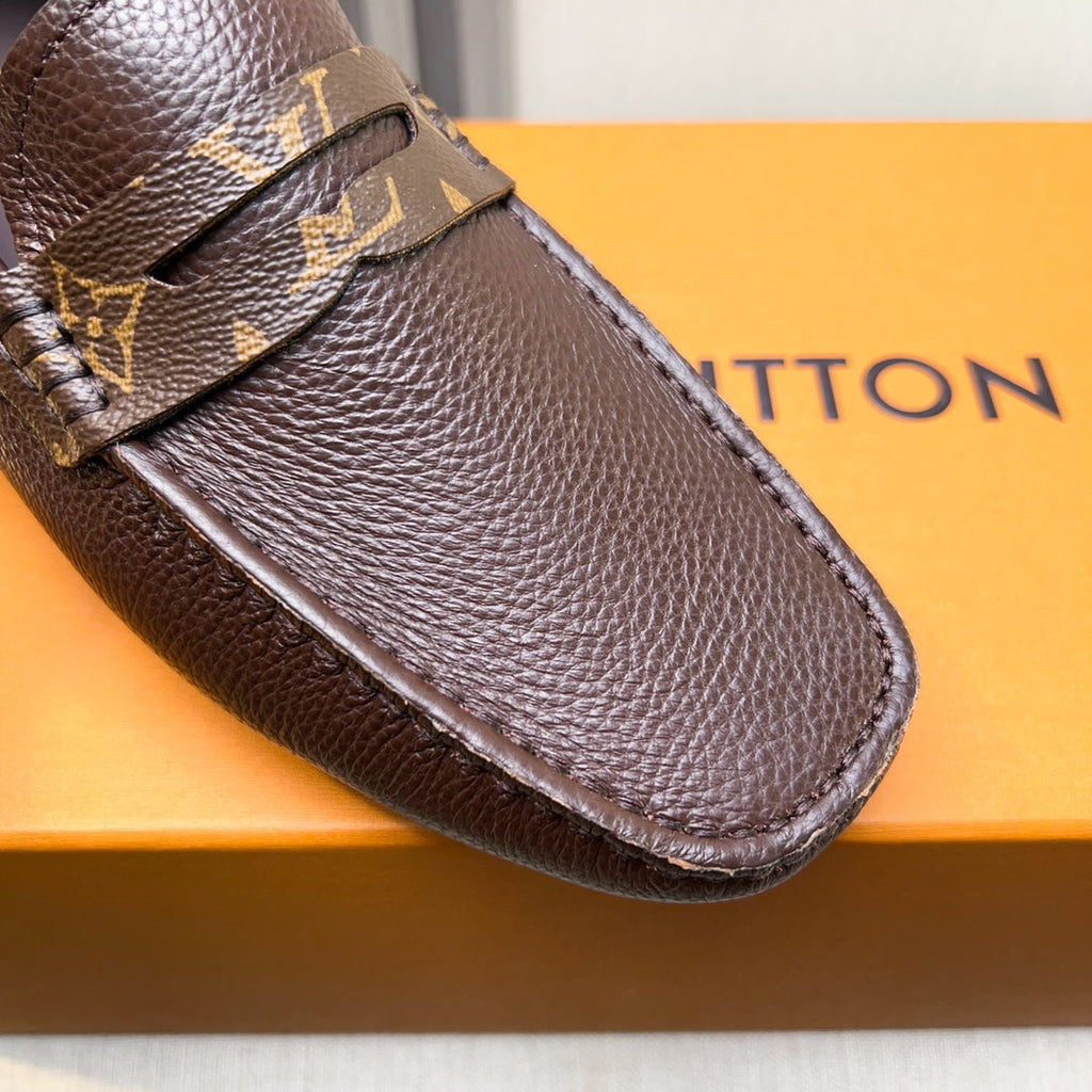 Louis Vuitton Pebbled Leather Driving Shoes