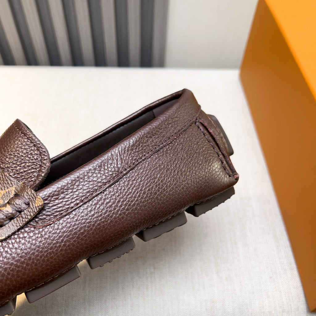 Louis Vuitton Pebbled Leather Driving Shoes