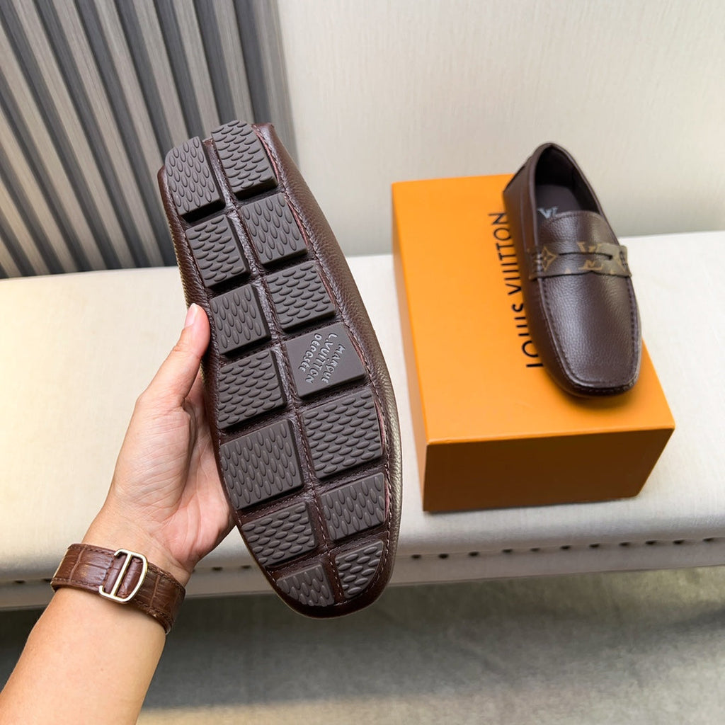 Louis Vuitton Pebbled Leather Driving Shoes