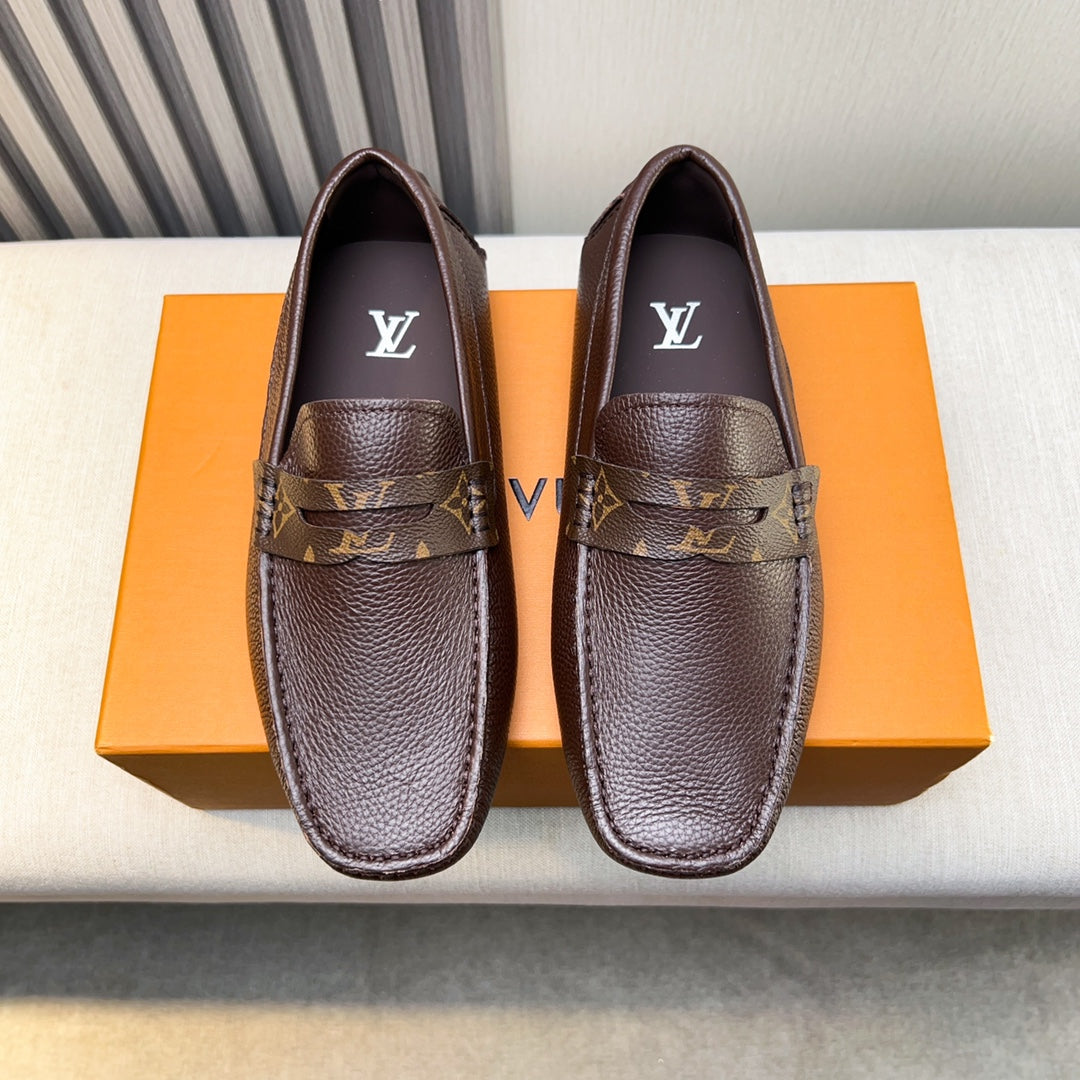 Louis Vuitton Pebbled Leather Driving Shoes