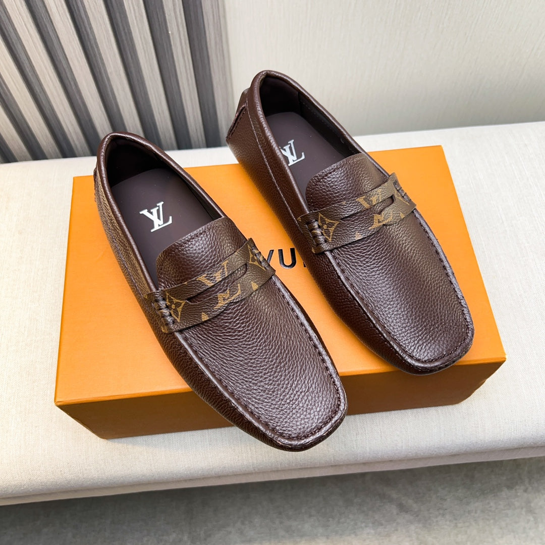 Louis Vuitton Pebbled Leather Driving Shoes