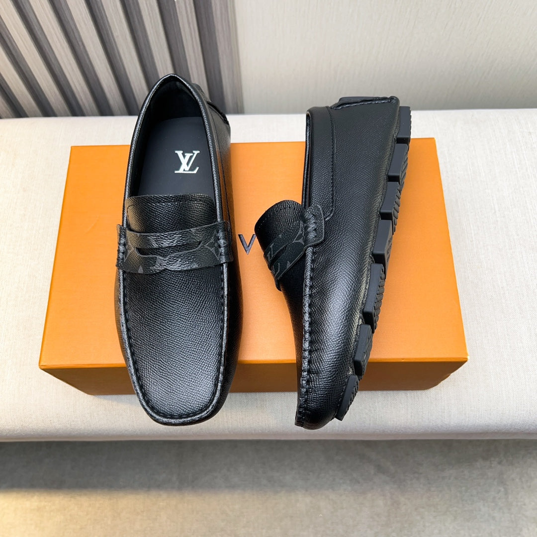 Louis Vuitton Pebbled Leather Driving Shoes