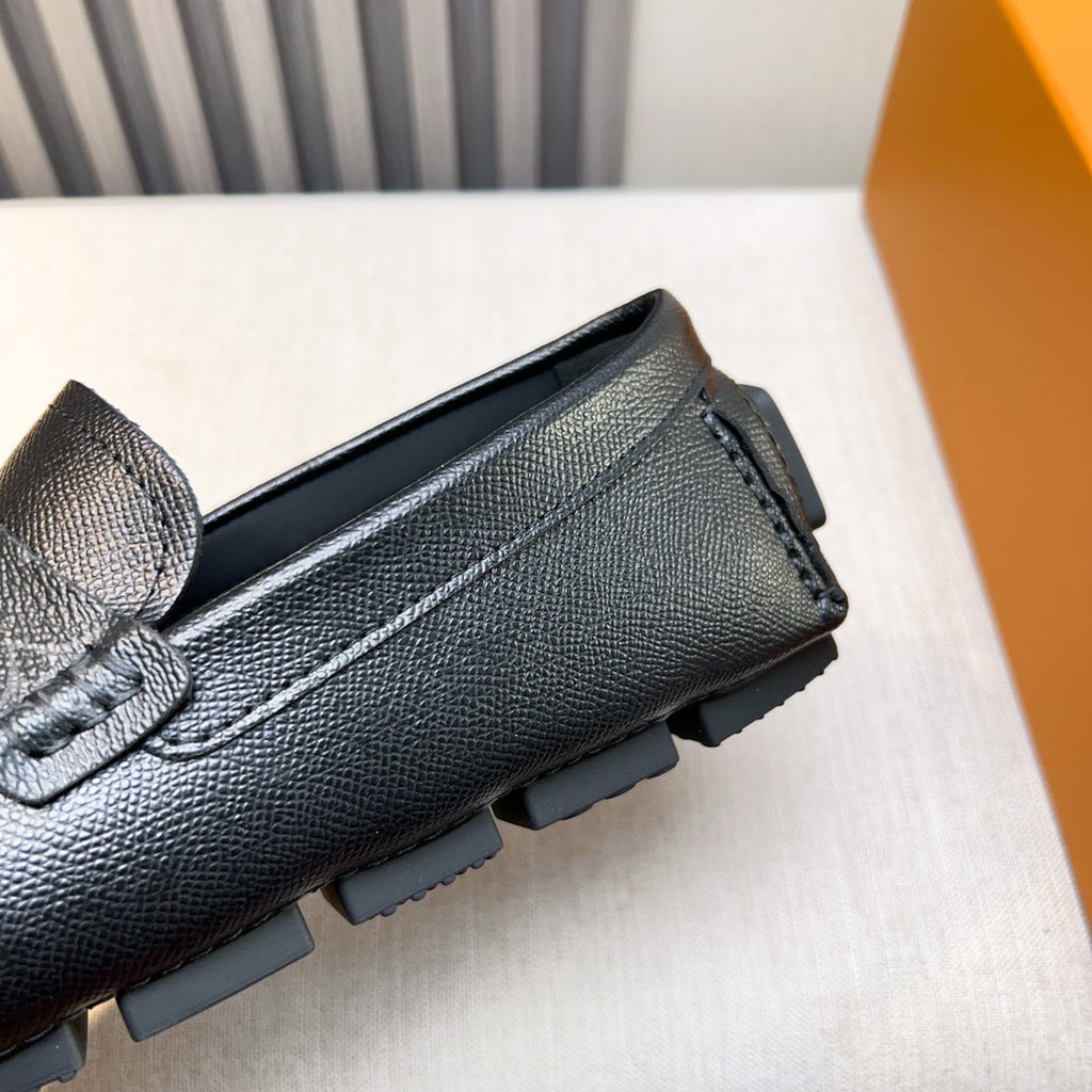 Louis Vuitton Pebbled Leather Driving Shoes