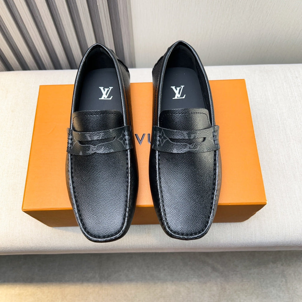 Louis Vuitton Pebbled Leather Driving Shoes