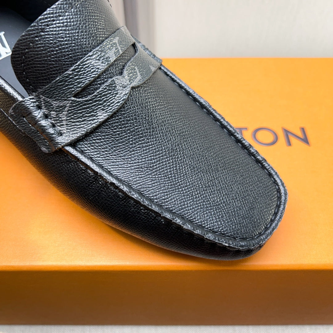 Louis Vuitton Pebbled Leather Driving Shoes