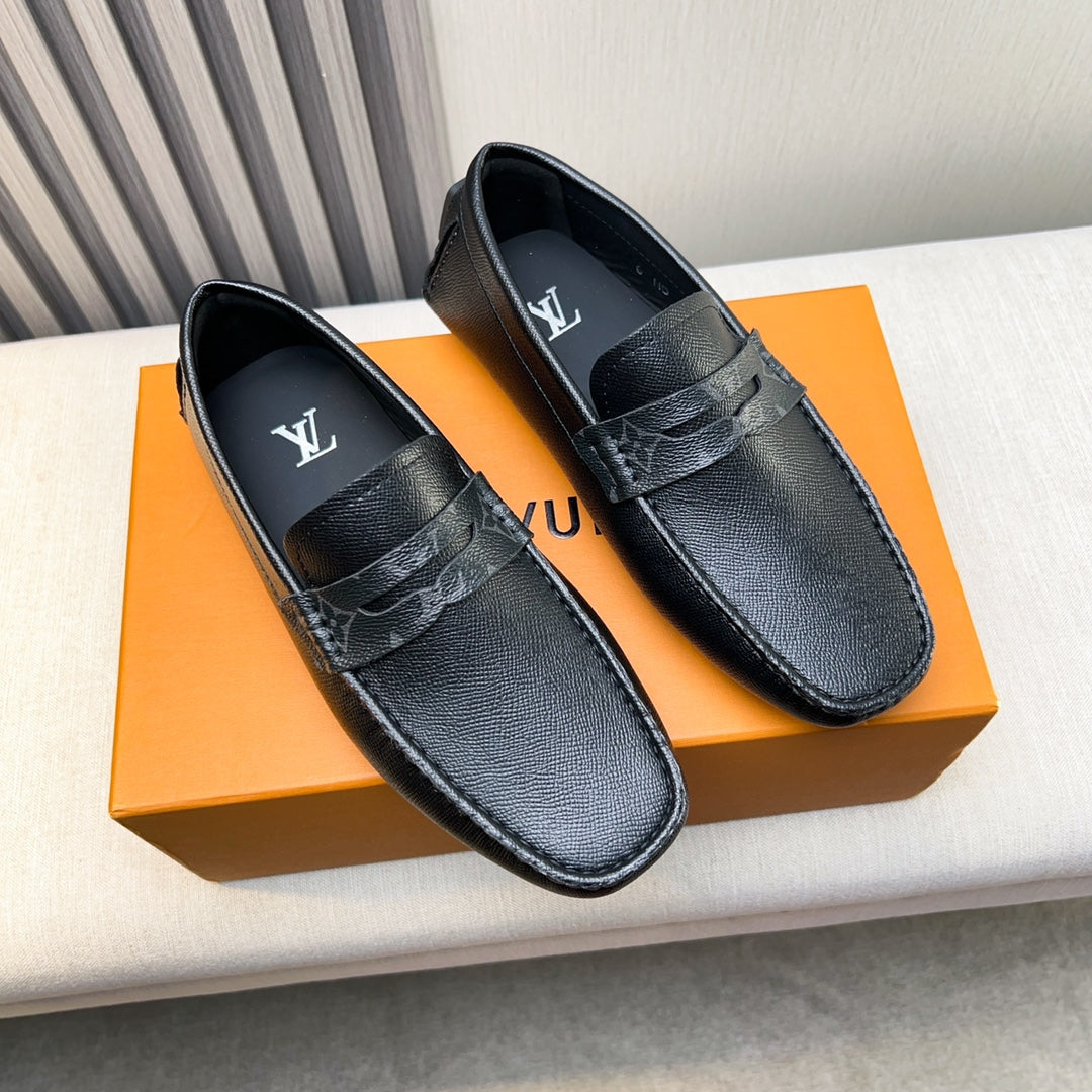 Louis Vuitton Pebbled Leather Driving Shoes