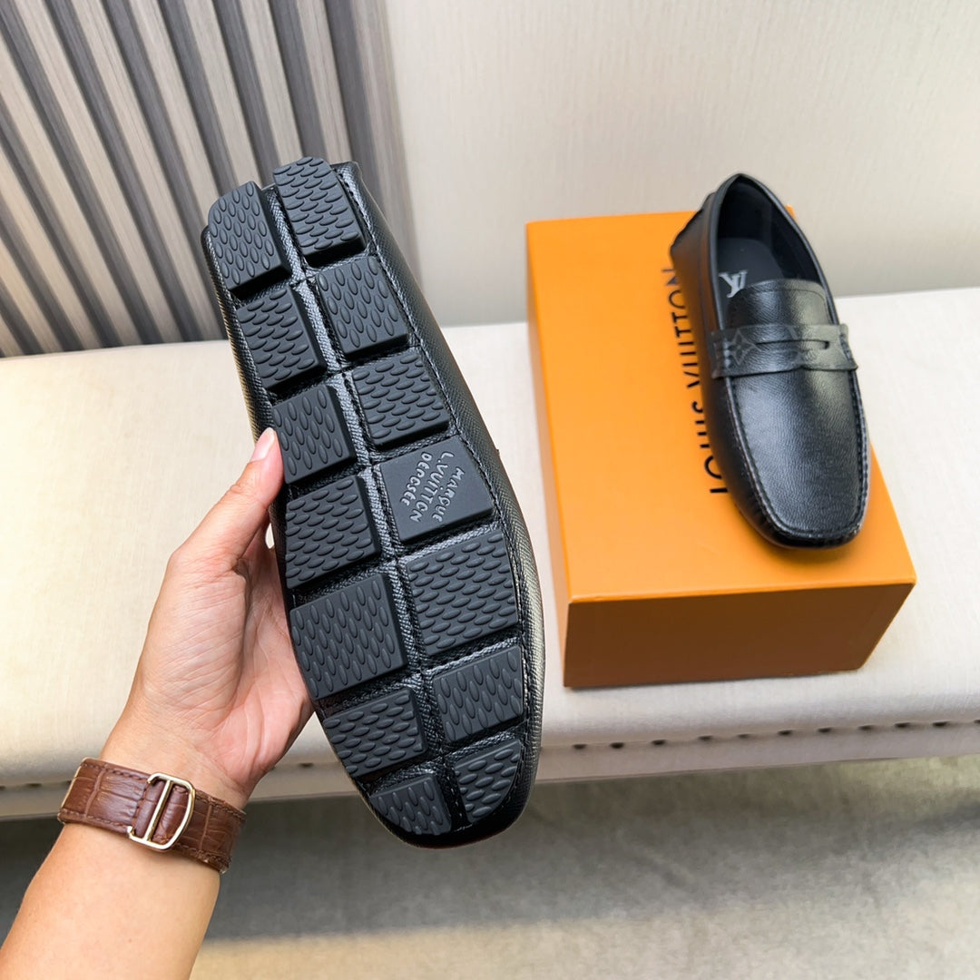 Louis Vuitton Pebbled Leather Driving Shoes