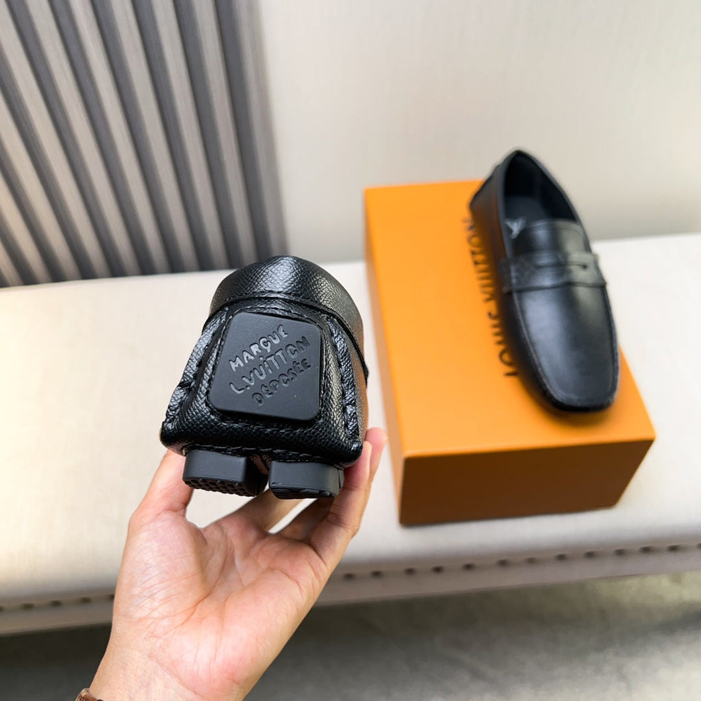 Louis Vuitton Pebbled Leather Driving Shoes