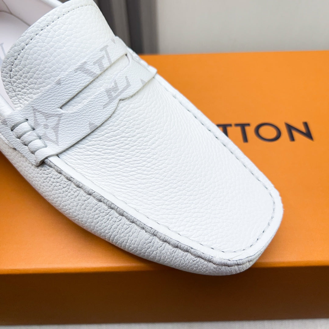 Louis Vuitton Pebbled Leather Driving Shoes