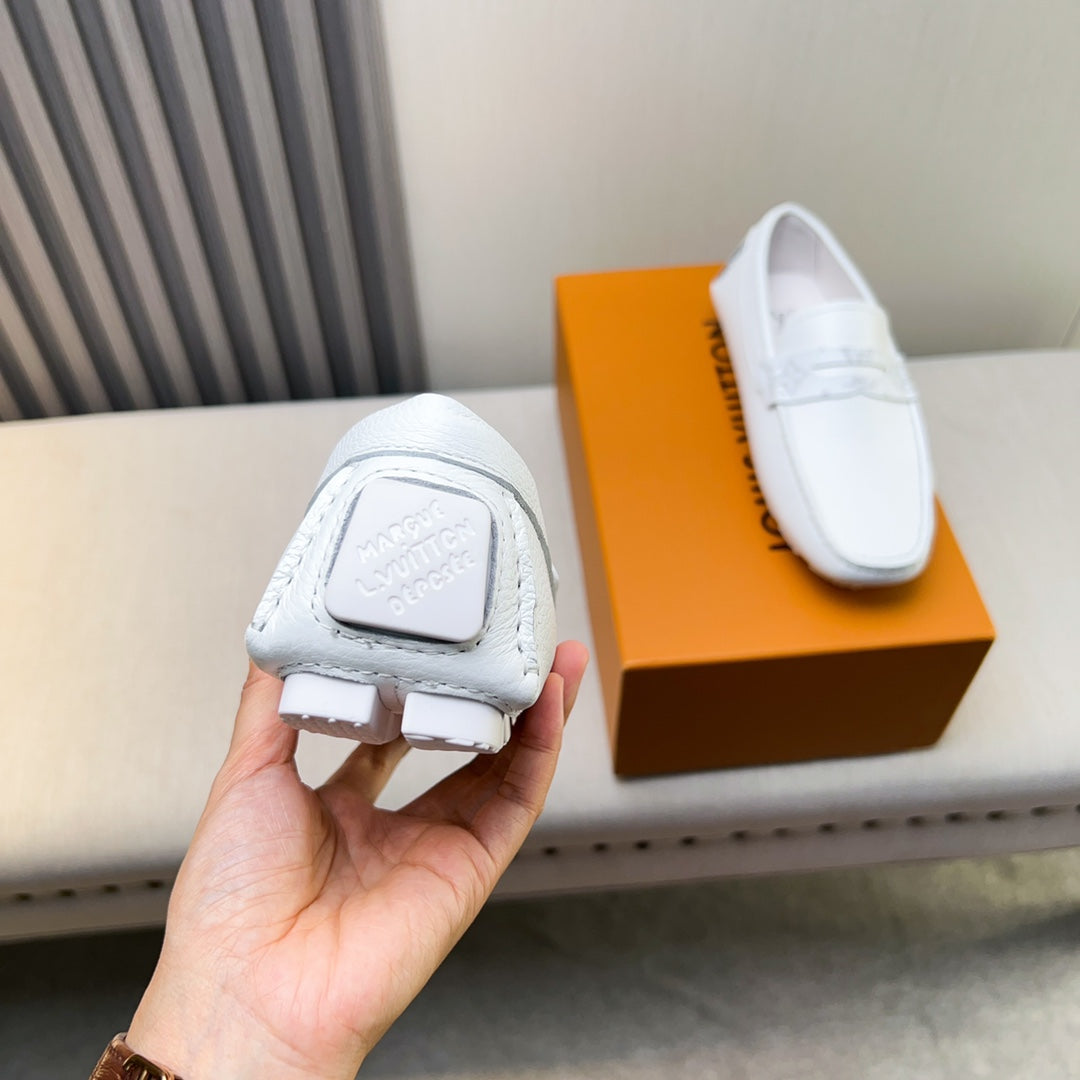 Louis Vuitton Pebbled Leather Driving Shoes