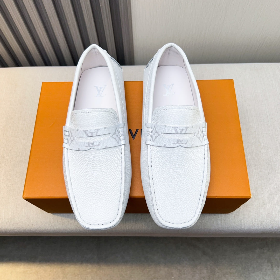 Louis Vuitton Pebbled Leather Driving Shoes