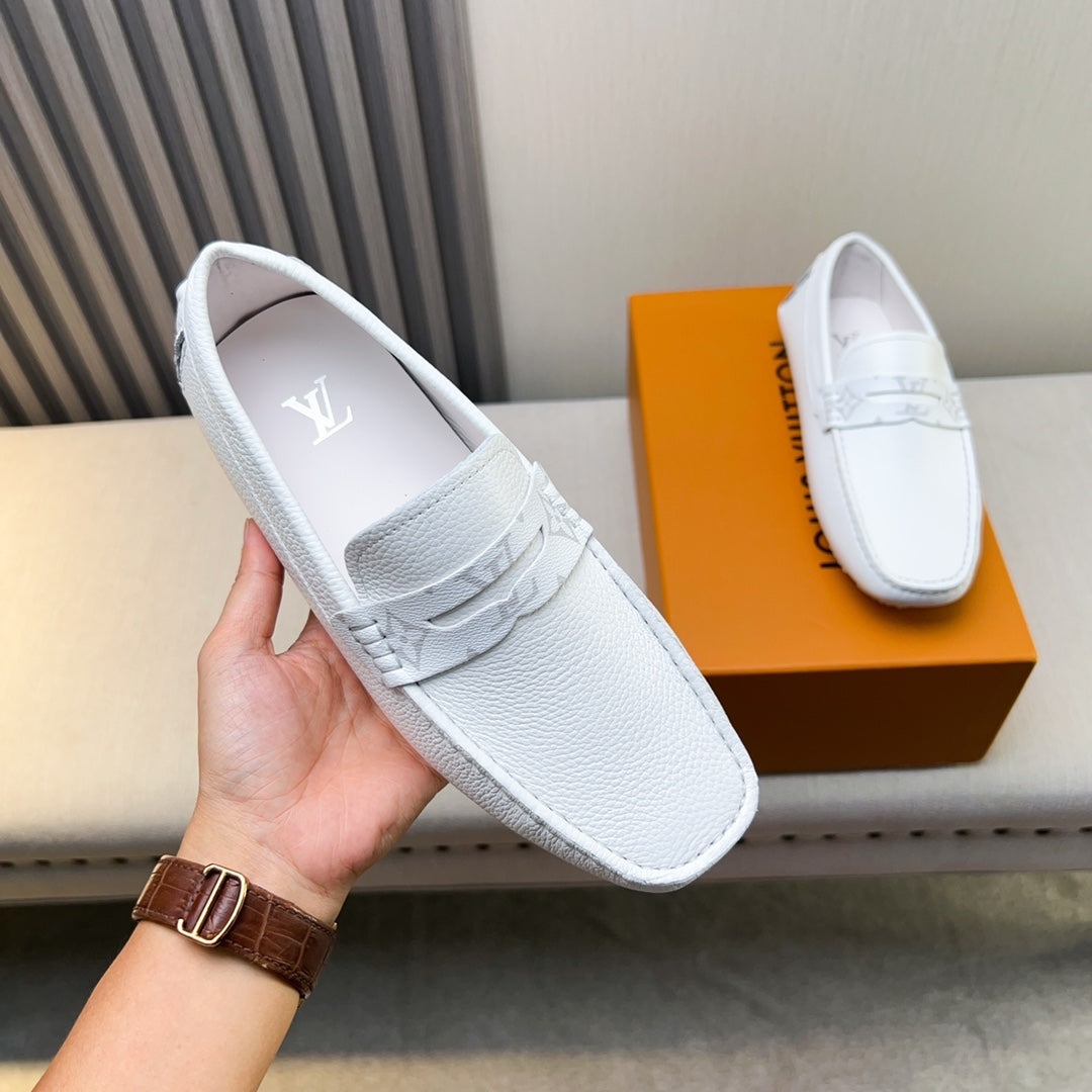 Louis Vuitton Pebbled Leather Driving Shoes