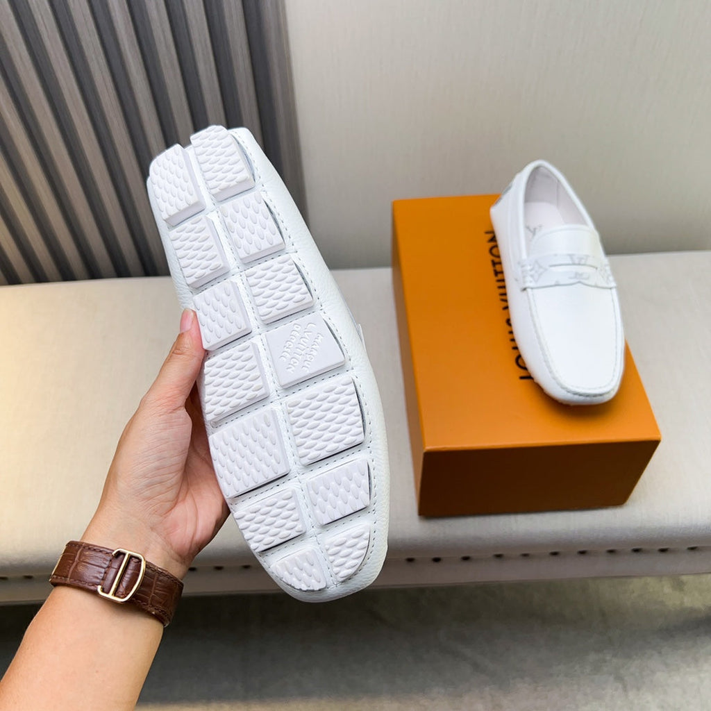 Louis Vuitton Pebbled Leather Driving Shoes