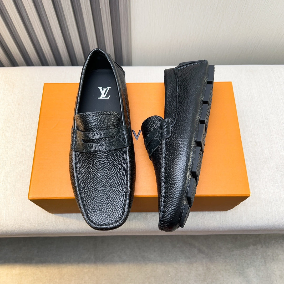 Louis Vuitton Pebbled Leather Driving Shoes