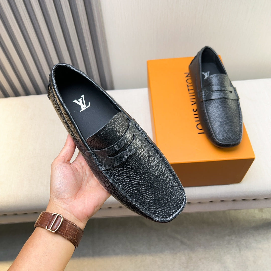 Louis Vuitton Pebbled Leather Driving Shoes