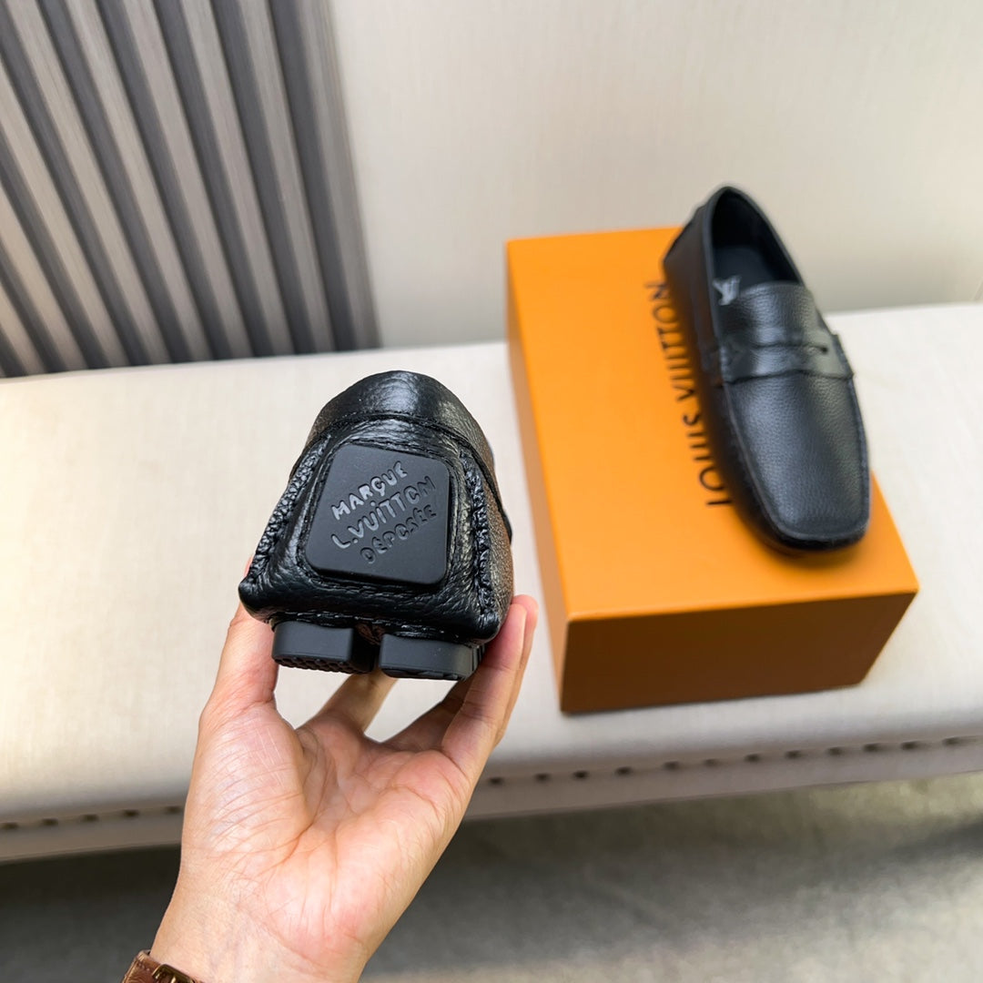 Louis Vuitton Pebbled Leather Driving Shoes