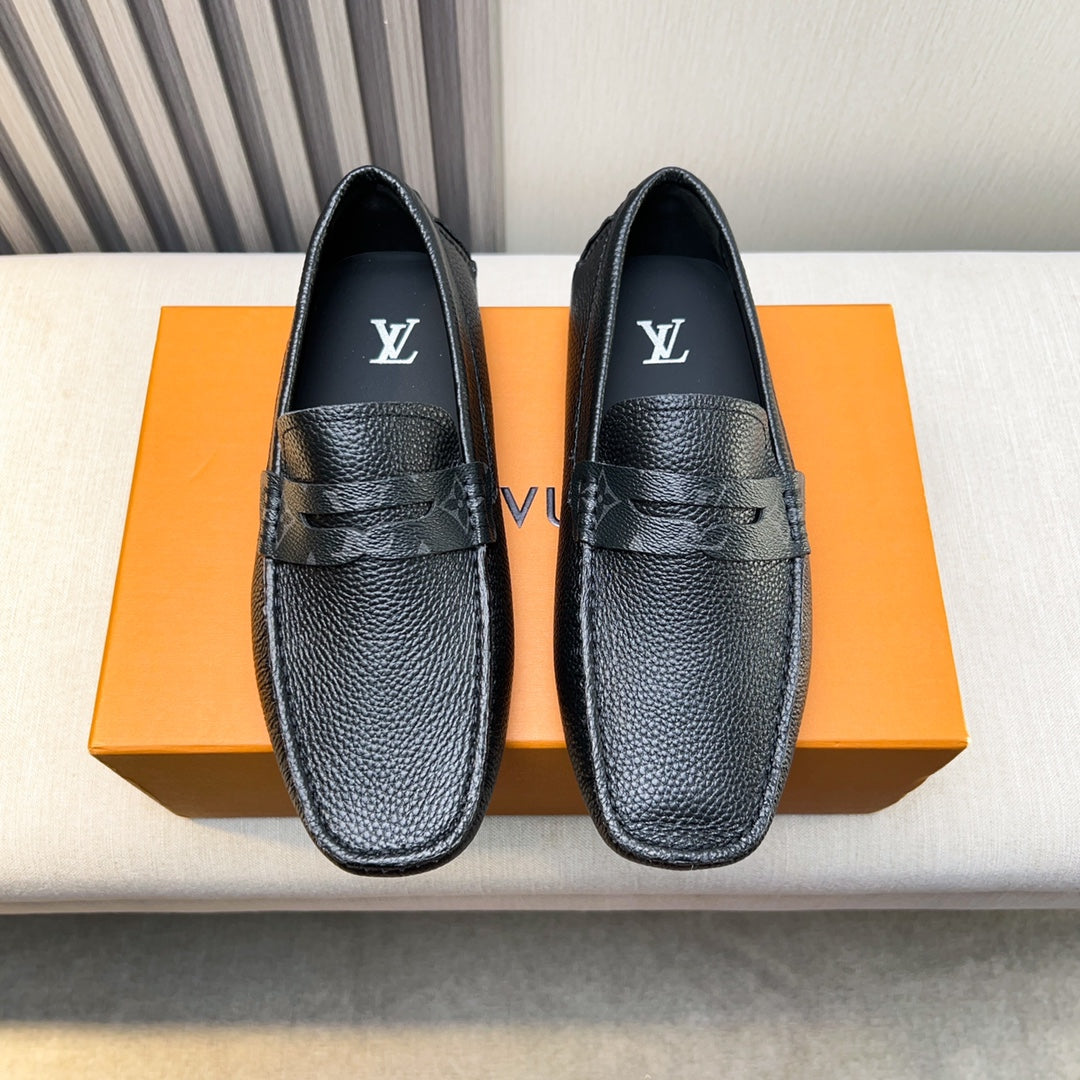 Louis Vuitton Pebbled Leather Driving Shoes