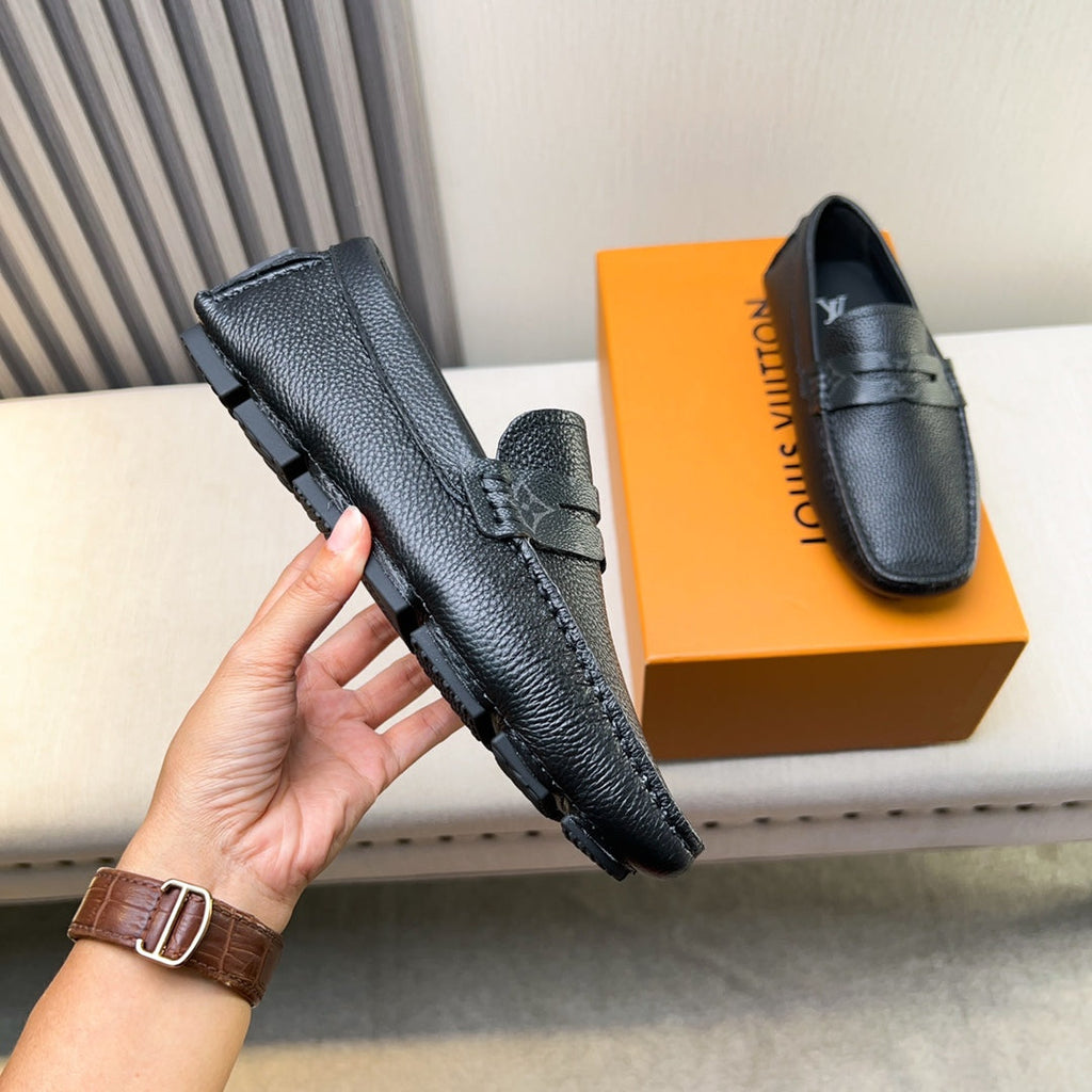Louis Vuitton Pebbled Leather Driving Shoes