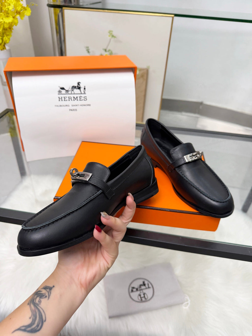 Hermès Classic Leather Sole Sandals