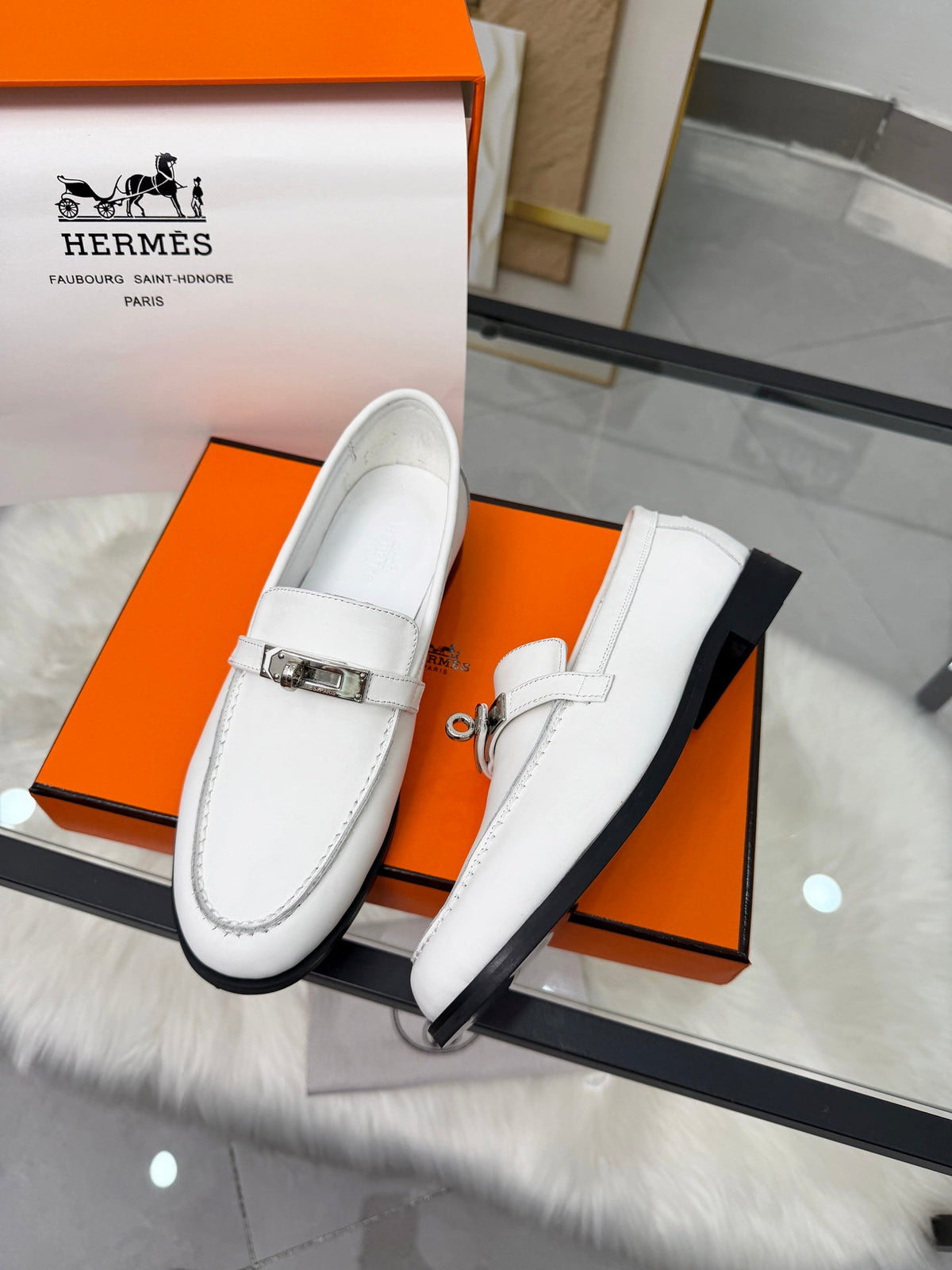 Hermès Classic Leather Sole Sandals