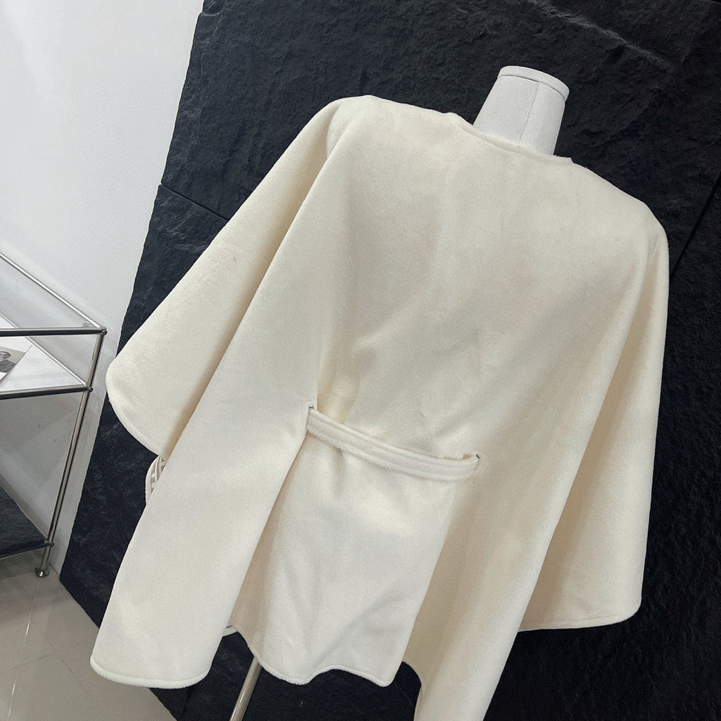 Fendi FF Logo Reversible Wool Cape
