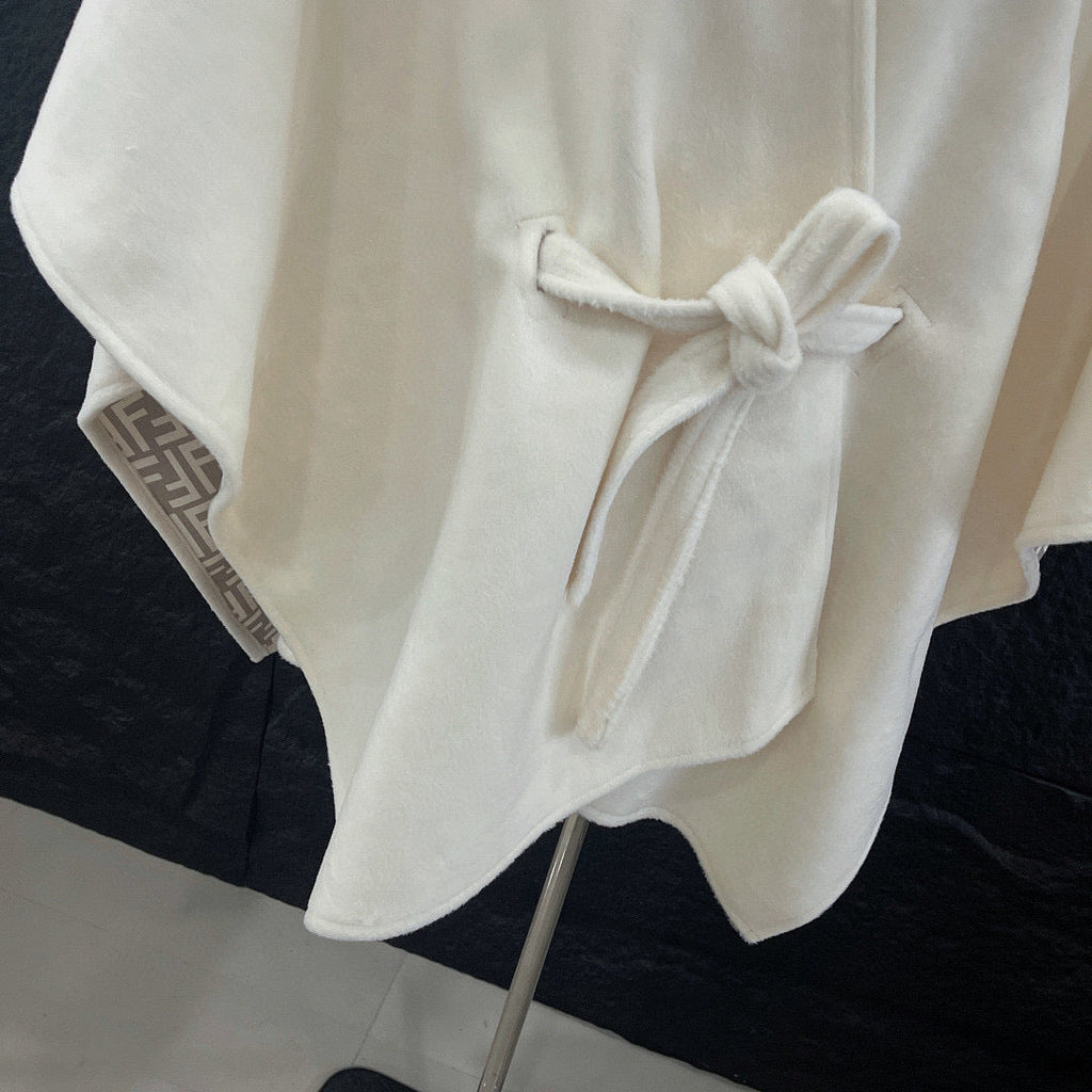 Fendi FF Logo Reversible Wool Cape