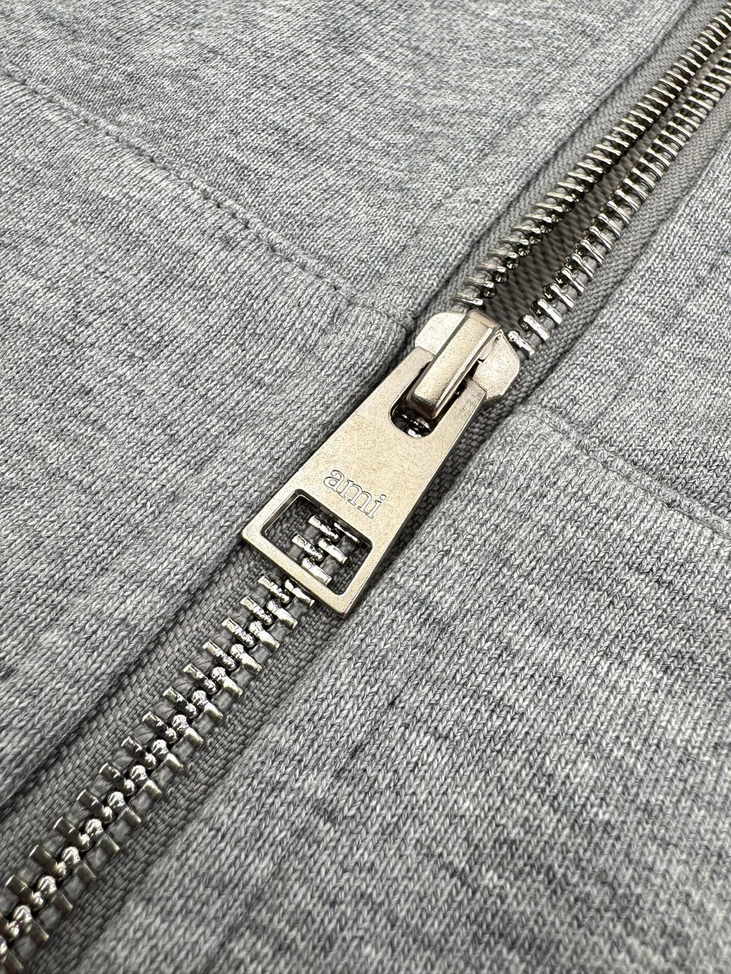 Ami Paris Heart Embroidery Zip Jacket