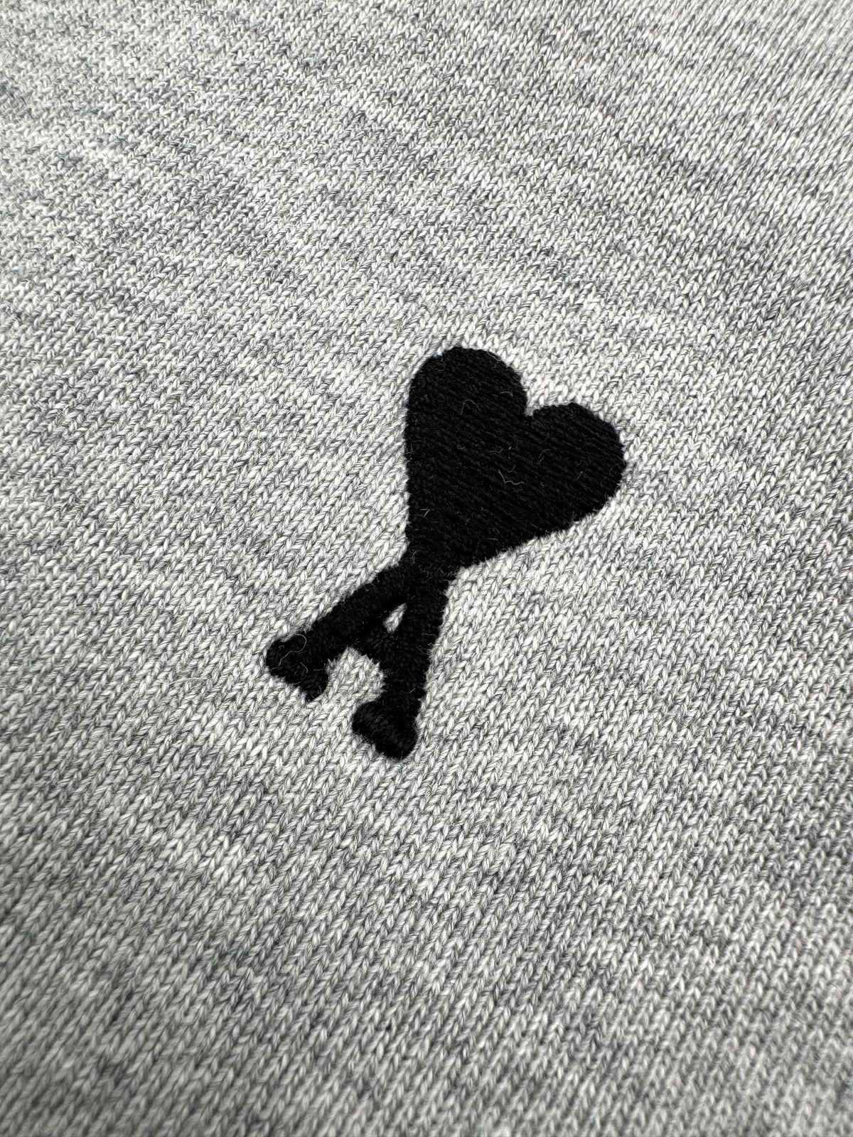 Ami Paris Heart Embroidery Zip Jacket