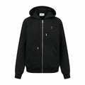 Ami Paris Heart Embroidery Zip Jacket