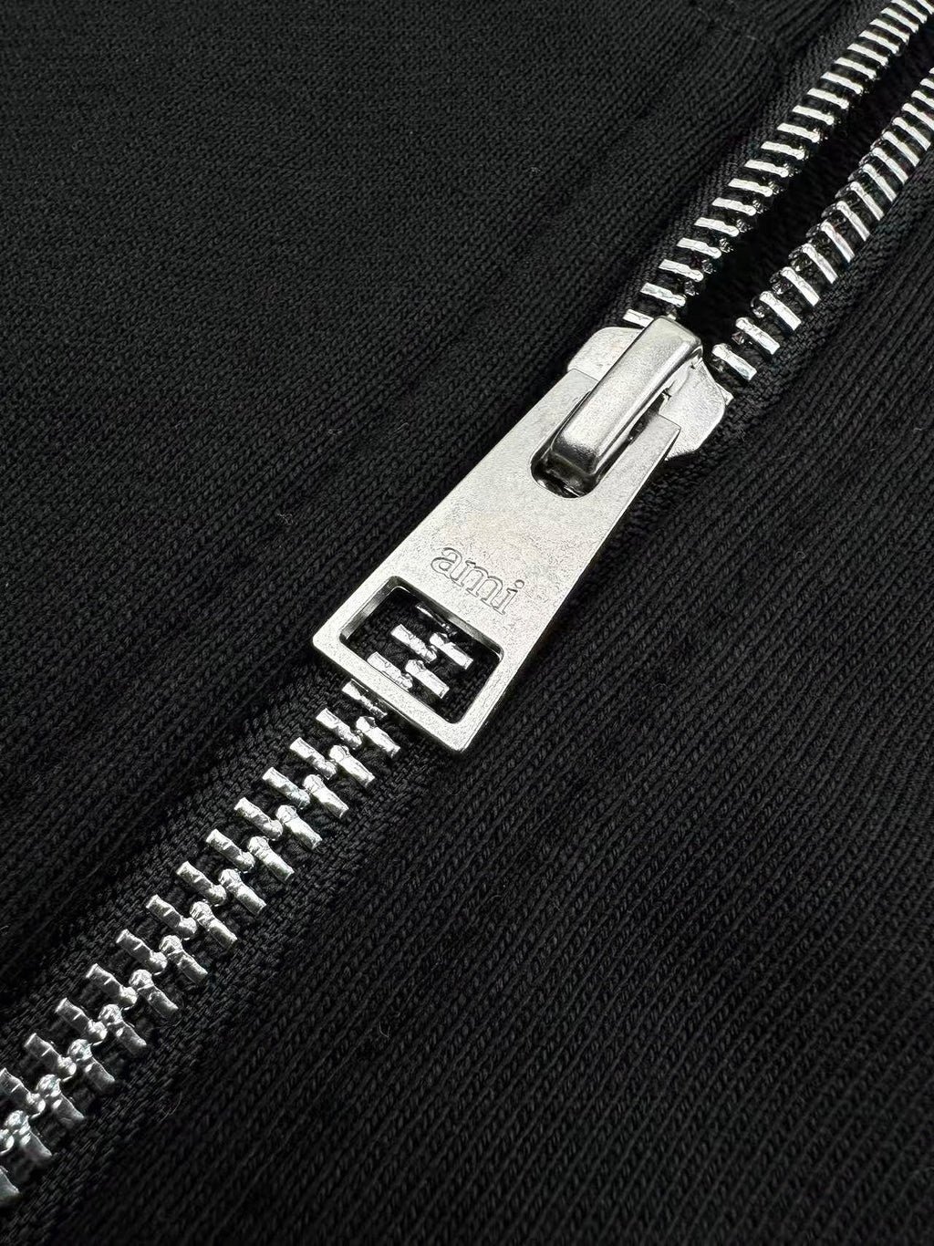 Ami Paris Heart Embroidery Zip Jacket