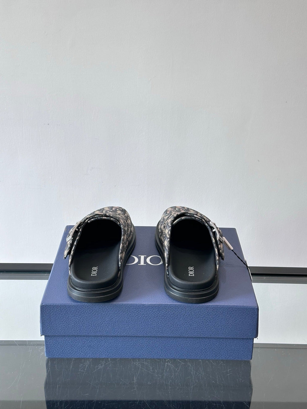 Dior Oblique Print Closed-Toe Mules