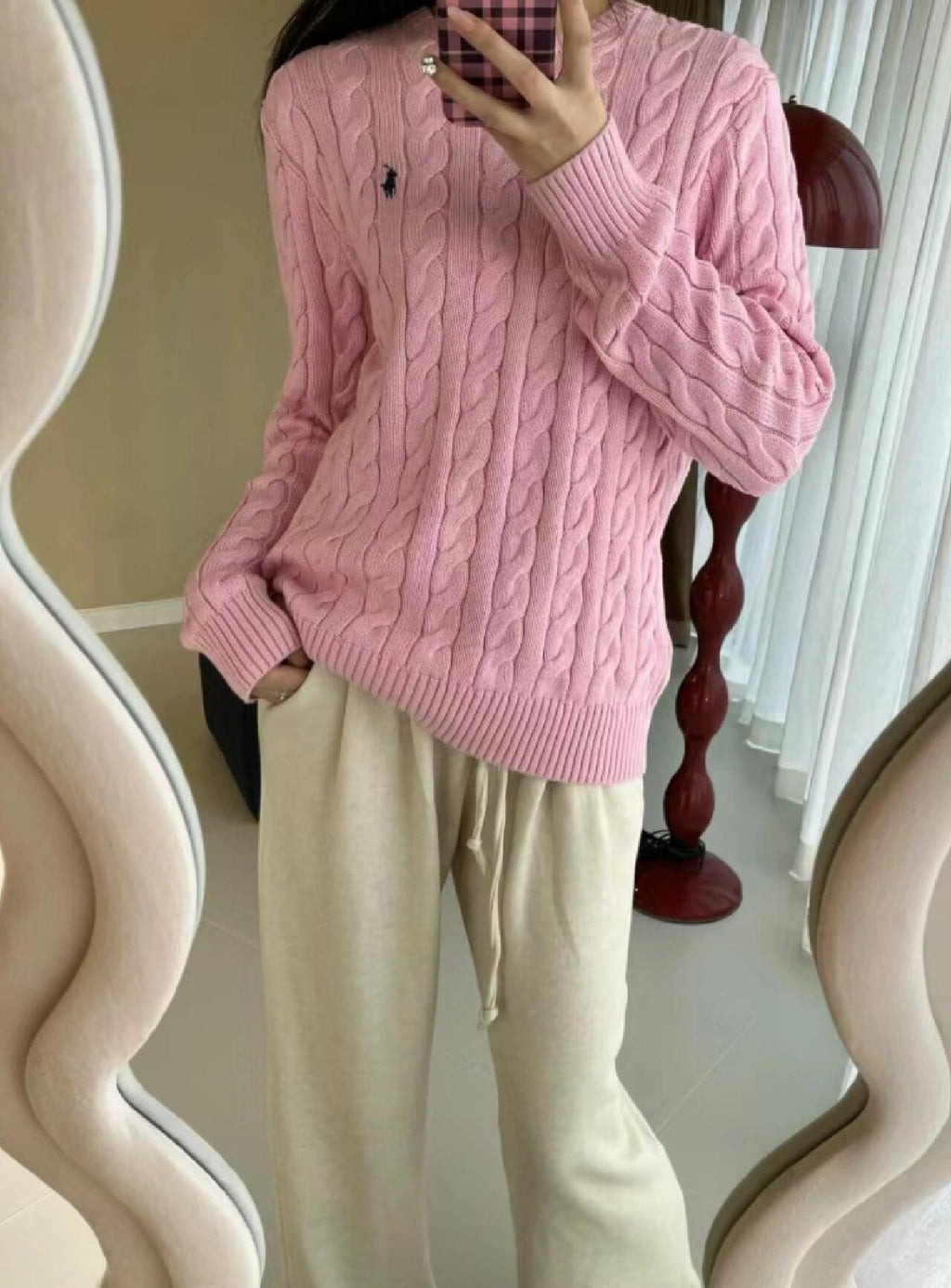 Ralph Lauren Cable Knit Loose Fit Sweater