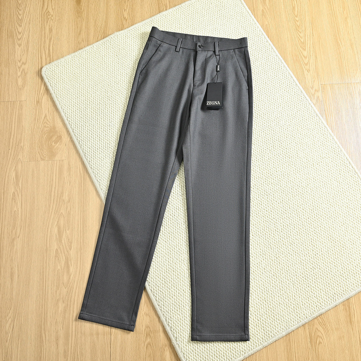 Zegna Men's Tailored Wool Blend Business Trousers – 2025FW