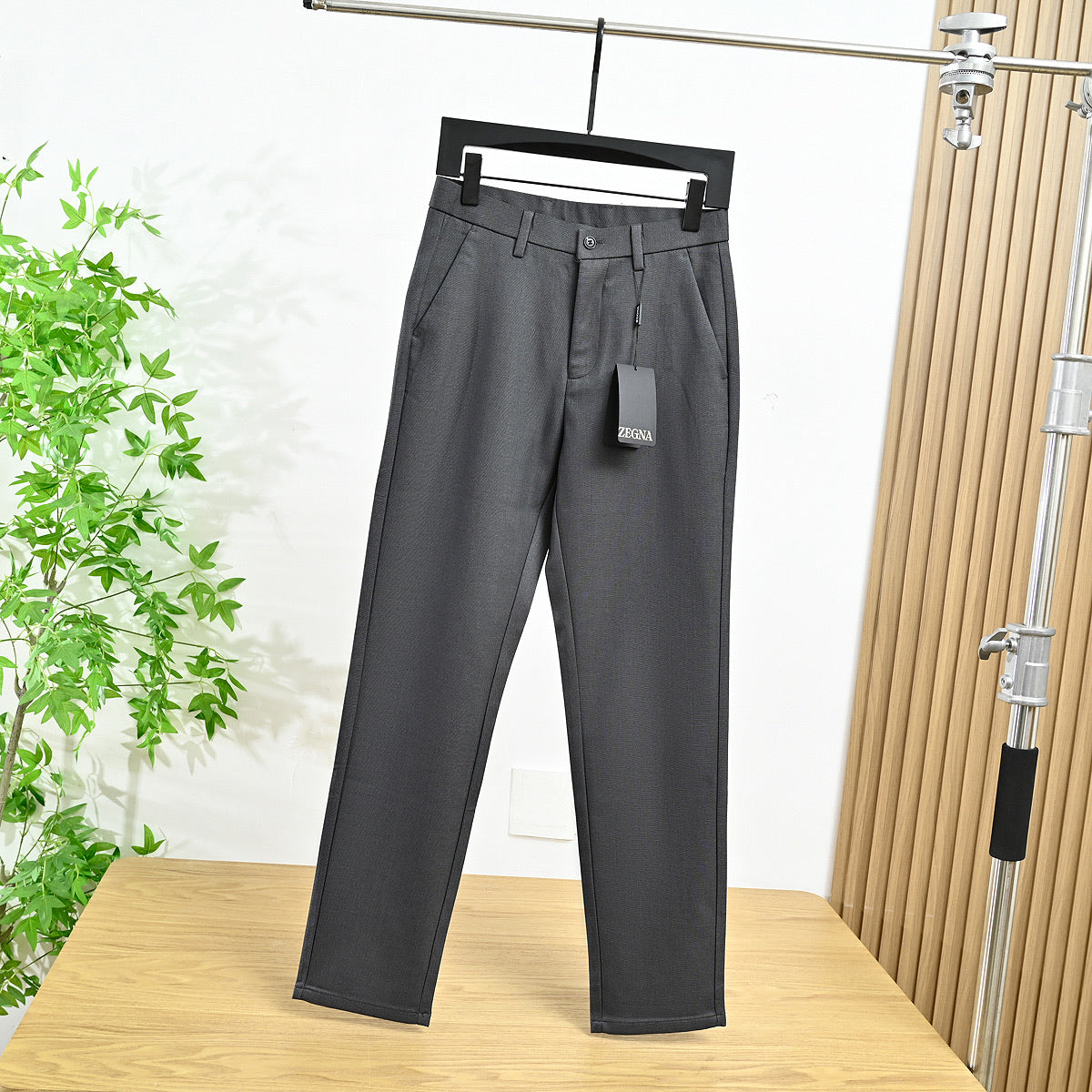 Zegna Men's Tailored Wool Blend Business Trousers – 2025FW