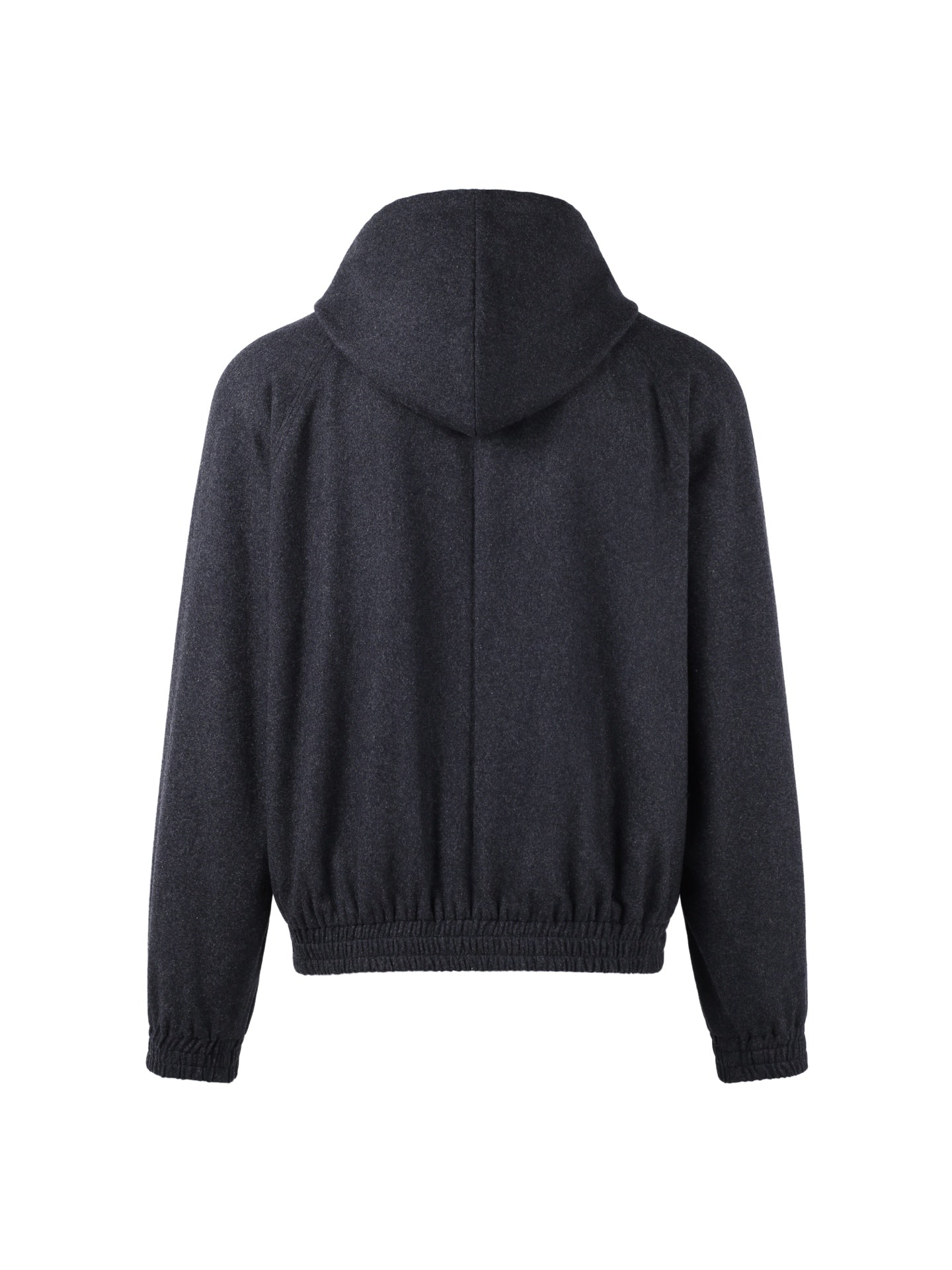 Fendi Hooded Zipper Cashmere Blend Jacket