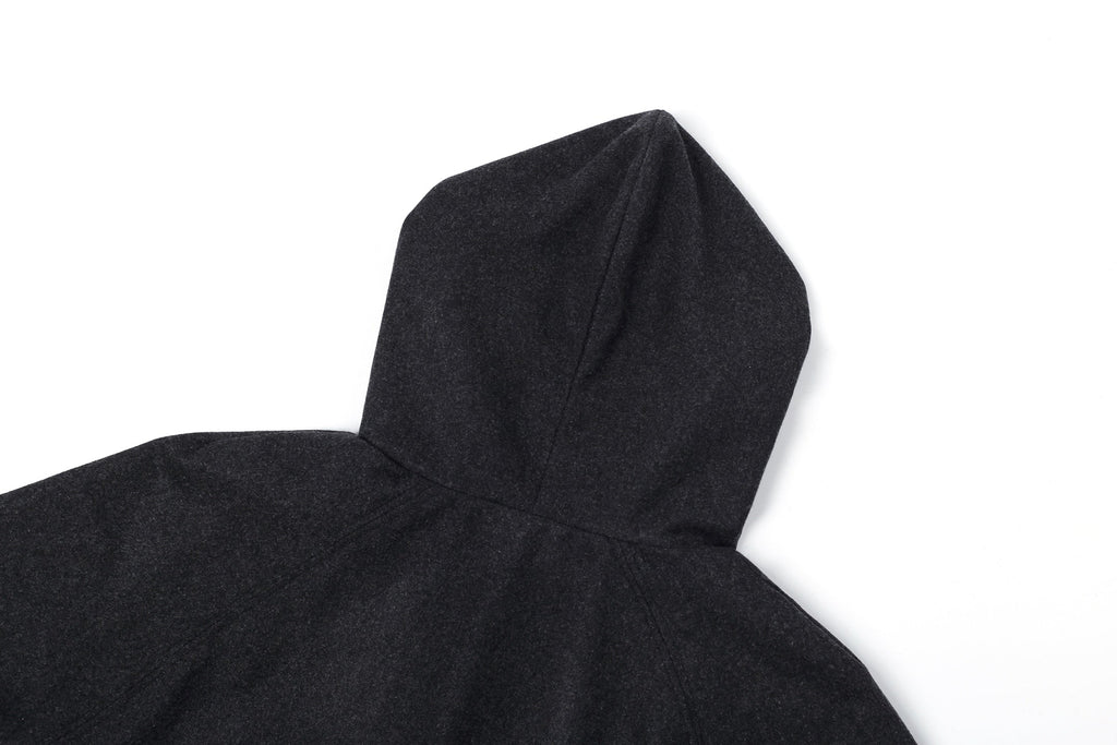 Fendi Hooded Zipper Cashmere Blend Jacket