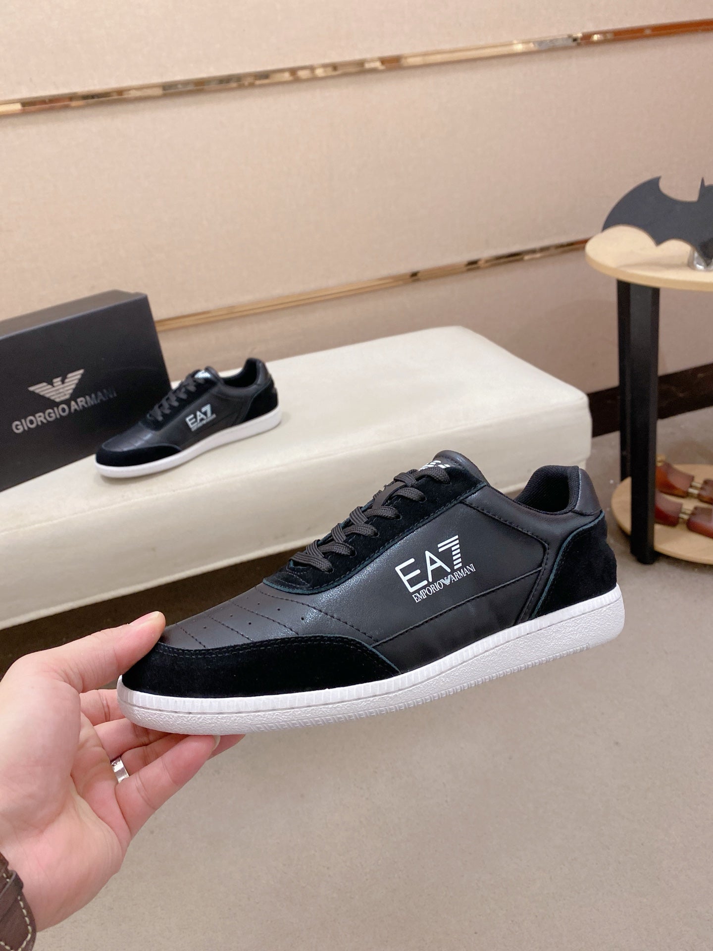 Armani Italian Leather Luxury Sneakers – New Collection