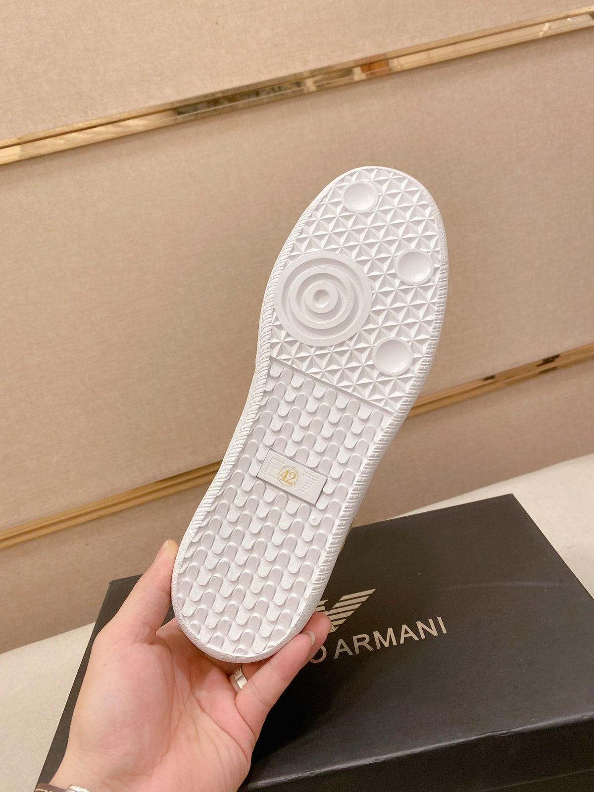 Armani Italian Leather Luxury Sneakers – New Collection