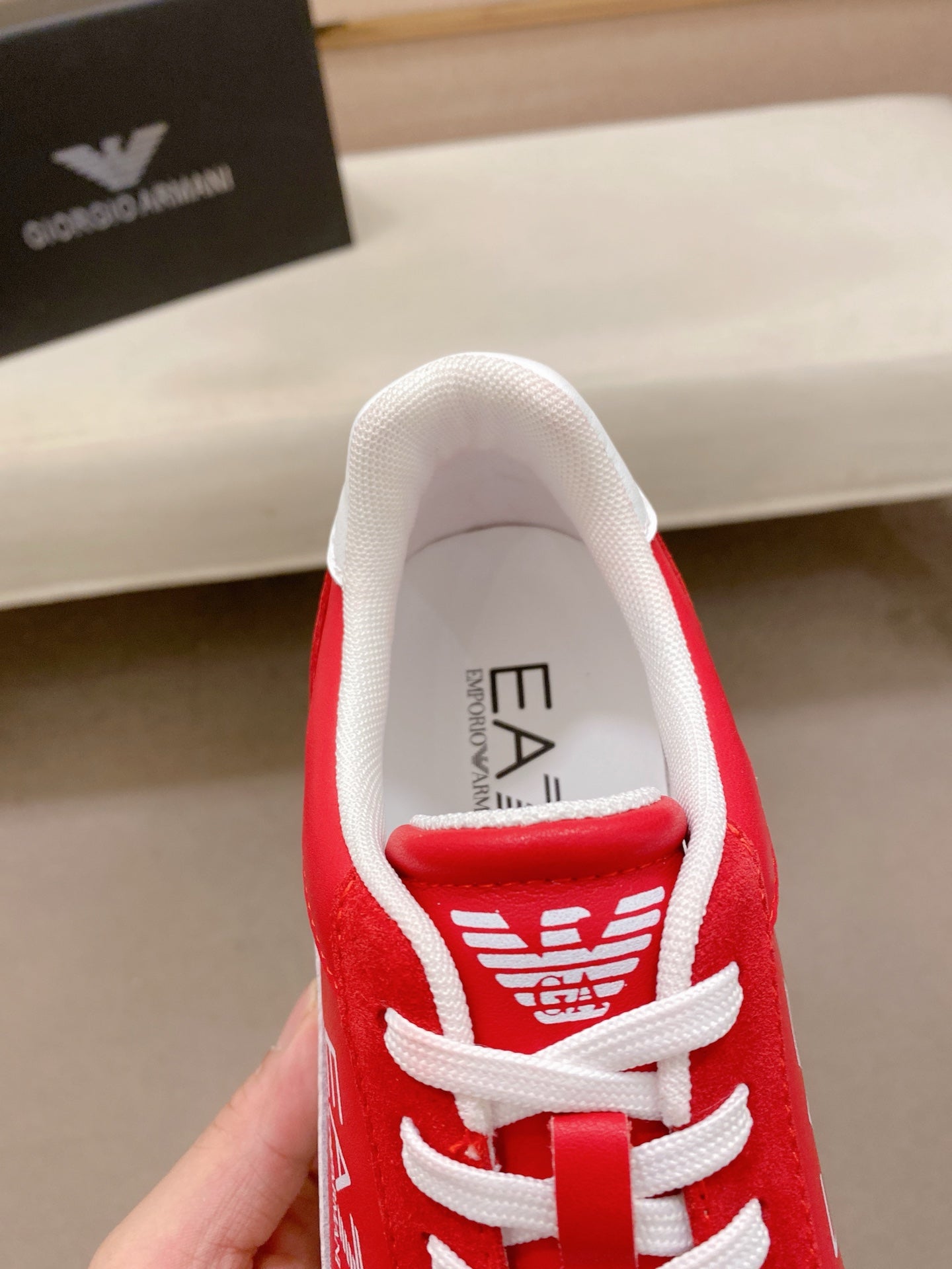 Armani Italian Leather Luxury Sneakers – New Collection
