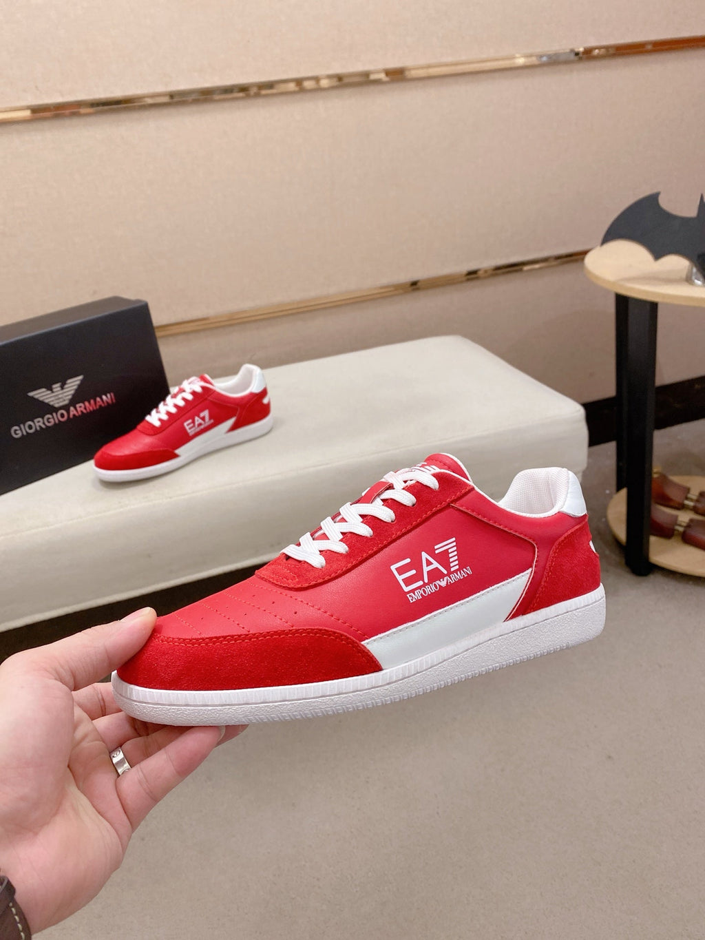 Armani Italian Leather Luxury Sneakers – New Collection