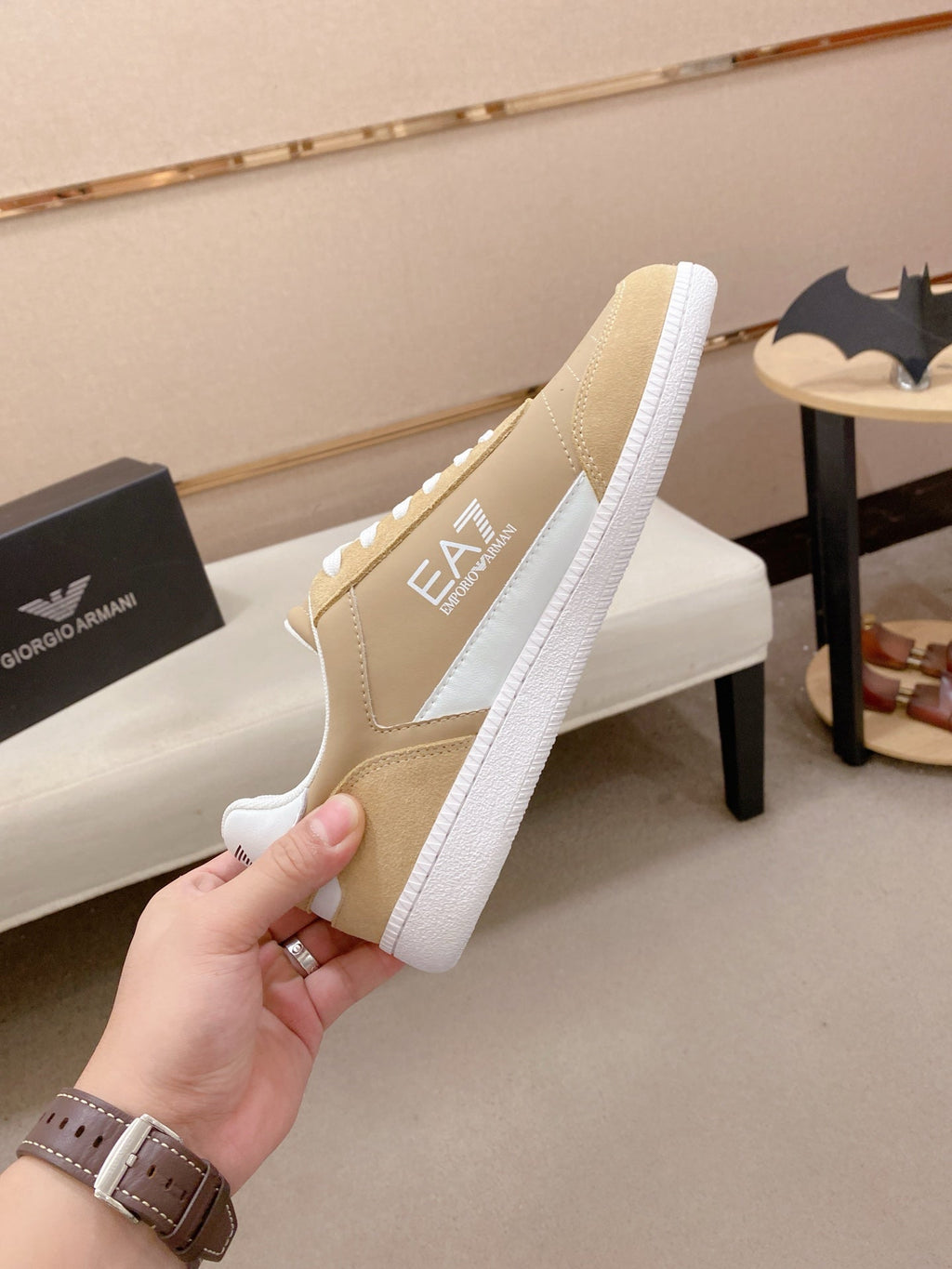 Armani Italian Leather Luxury Sneakers – New Collection