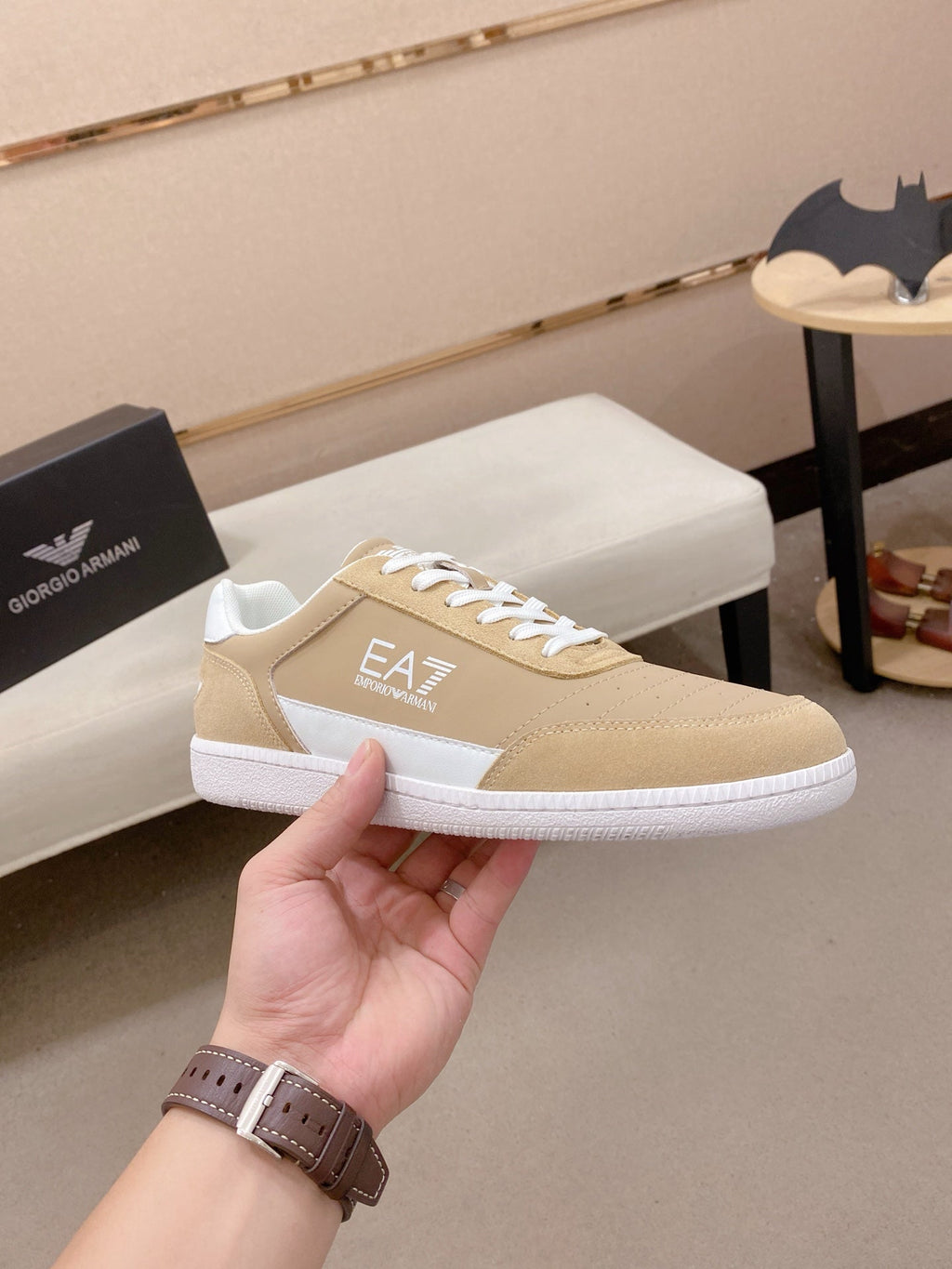 Armani Italian Leather Luxury Sneakers – New Collection