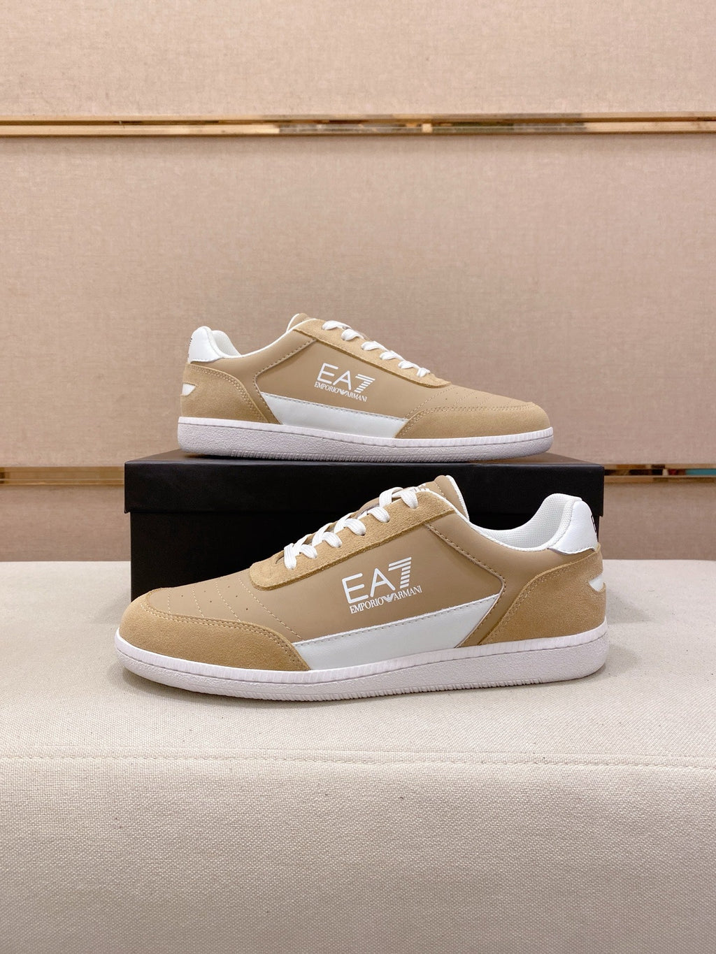 Armani Italian Leather Luxury Sneakers – New Collection
