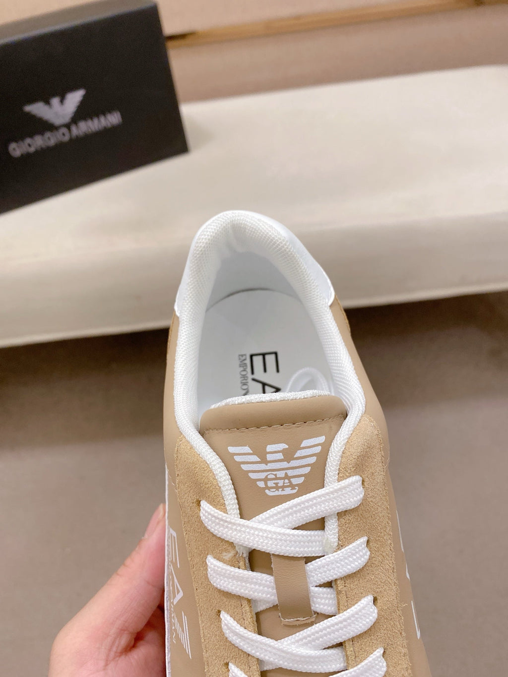 Armani Italian Leather Luxury Sneakers – New Collection