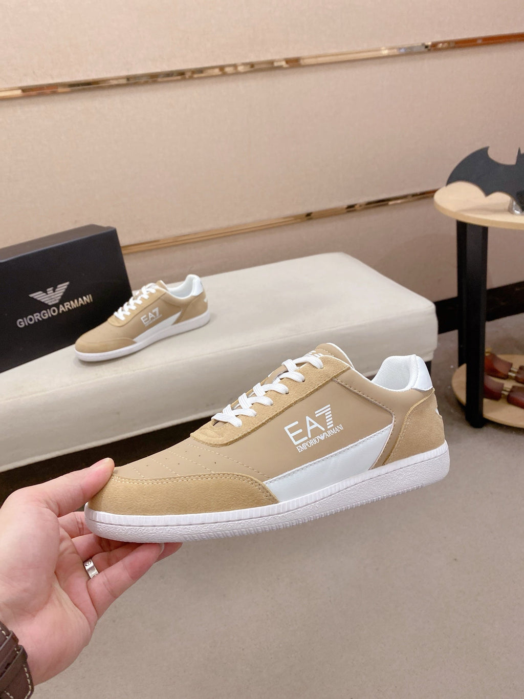 Armani Italian Leather Luxury Sneakers – New Collection