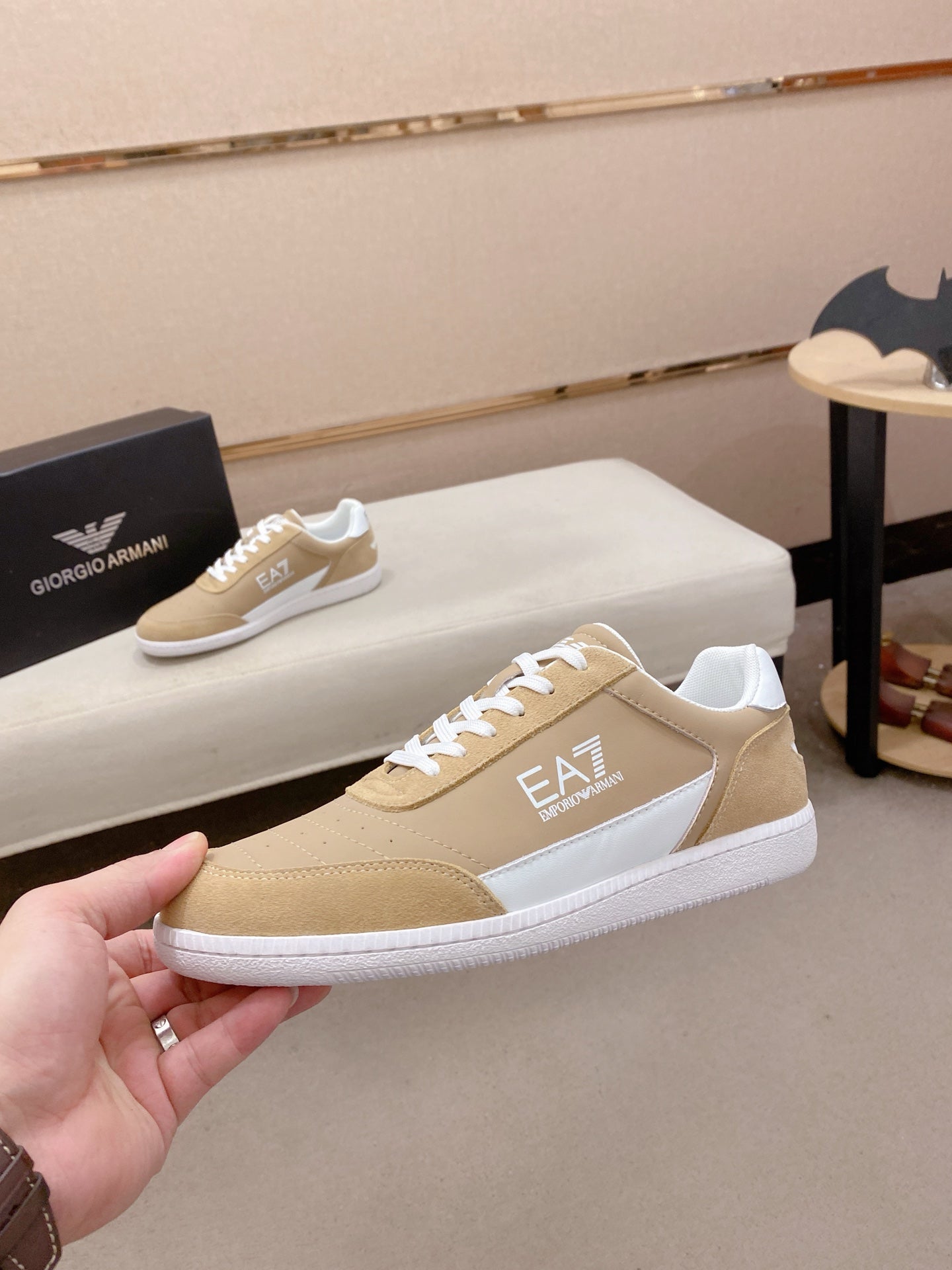 Armani Italian Leather Luxury Sneakers – New Collection